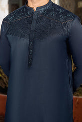 GZ-1438 | Semi-Stitched Summer Black & Blue Series By Riwaj Men Swear